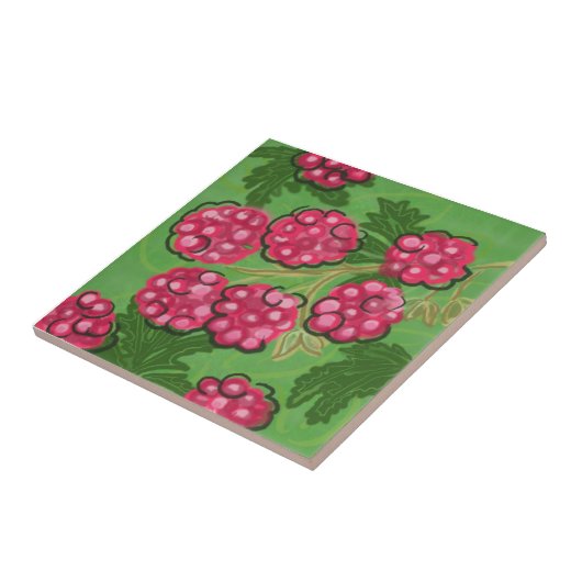 Fruittegel: Frambozen Tegeltje (Zijkant)