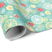 Fruittextuur, levendige achtergrond. cadeaupapier (Rol Hoek)