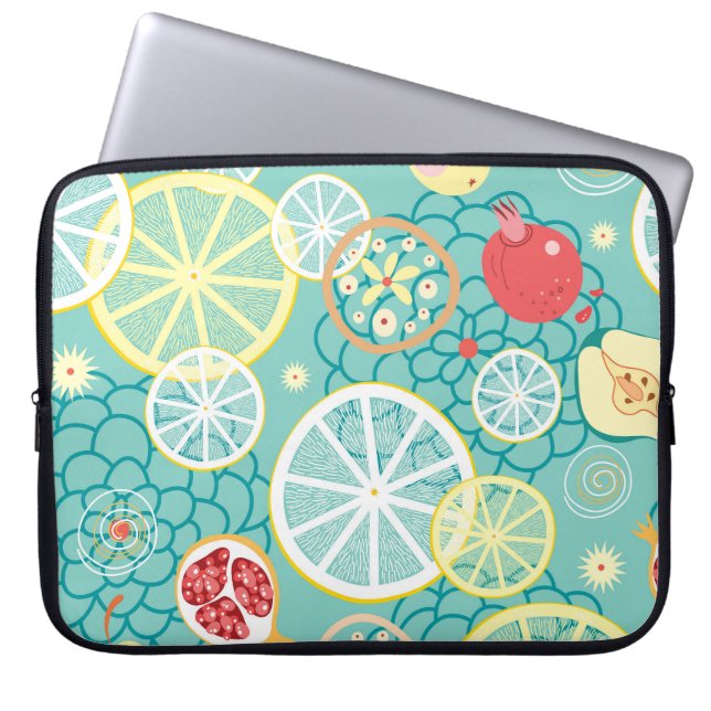 Fruittextuur, levendige achtergrond. laptop sleeve (Voorkant)