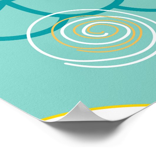 Fruittextuur, levendige achtergrond. poster (Hoek)