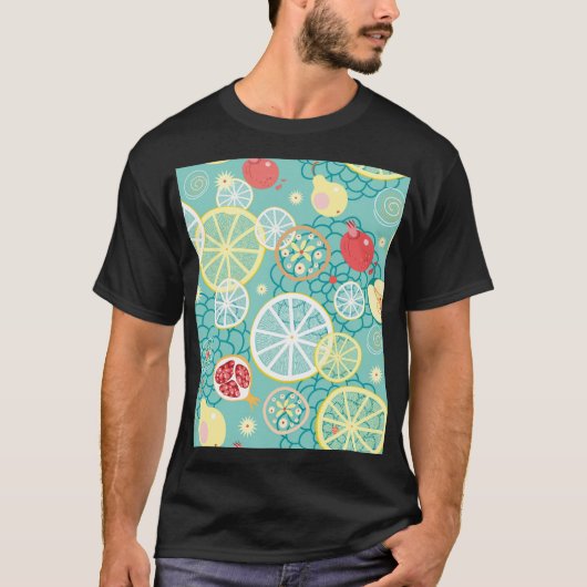 Fruittextuur, levendige achtergrond. t-shirt (Voorkant)