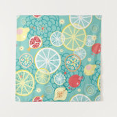 Fruittextuur, levendige achtergrond. wandkleed (Voorkant (horizontaal))