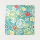 Fruittextuur, levendige achtergrond. wandkleed (Voorkant)