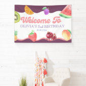 Fruitthema 2e verjaardag spandoek (Insitu)