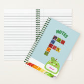 Fruitthema – gepersonaliseerd Initiaal F Notitieboek (Binnen)