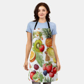  fruittuinpatroon schort (Gedragen)