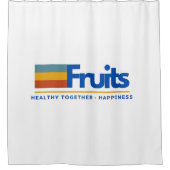 fruittypografie douchegordijn (Voorkant)