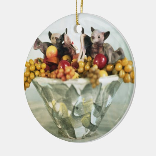 fruitvleermuis keramisch ornament (Links)