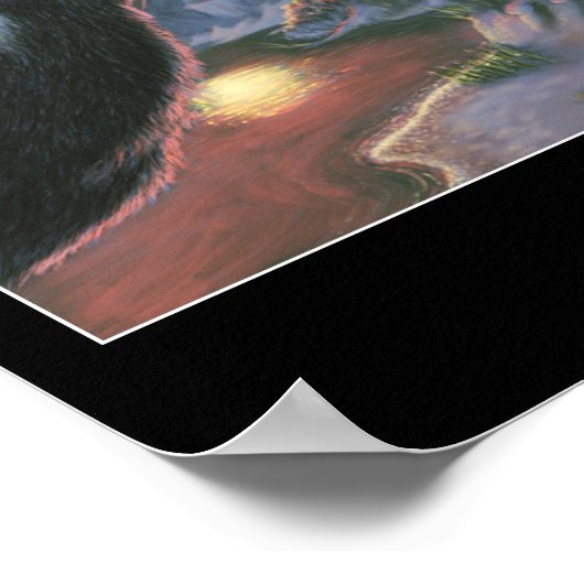 Fruitvleermuizen in Denemarken Poster (Hoek)