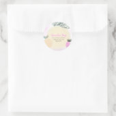 Fruitwinkel Smoothie Drank Bedrijfslabel Ronde Sticker (Tas)