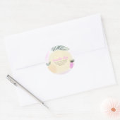 Fruitwinkel Smoothie Drank Bedrijfslabel Ronde Sticker (Envelop)