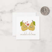 Fruitwoordgrap: We vormen een leuke Peer Notitiekaartje (Voorkant / Achterkant in situ)