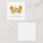 Fruitwoordgrap: We vormen een leuke Peer Notitiekaartje (Voorkant / Achterkant)