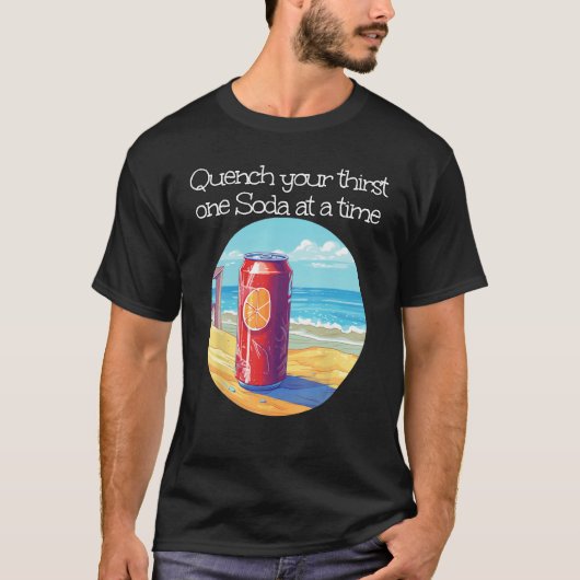 Fruity Adventures with Sea View for Soda T-shirt (Voorkant)