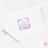 Fruity Bright abstract riet diffuser productlabel Vierkante Sticker (Envelop)