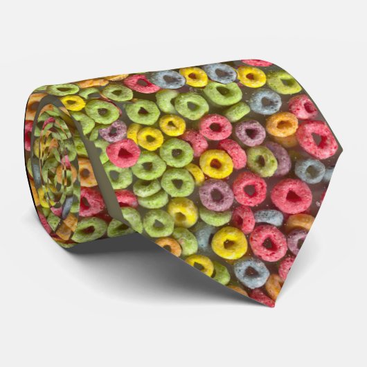 Fruity Cereal tie Stropdas (Opgerold)