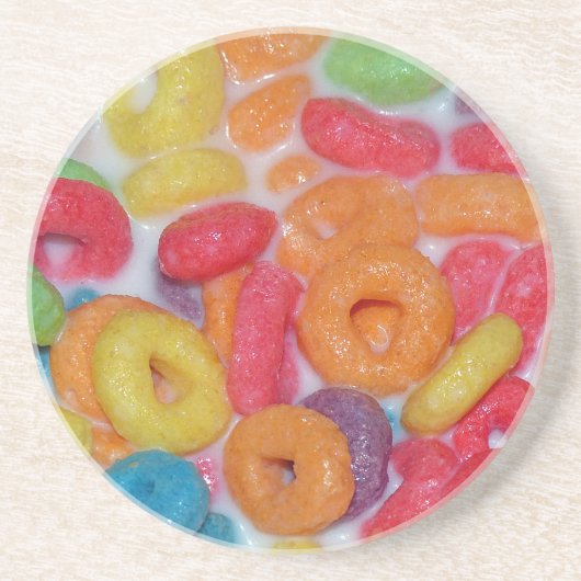 Fruity Cereal Zandsteen Onderzetter (Voorkant)