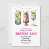 Fruity Cocktail 30e verjaardag zomer Kaart (Voorkant)