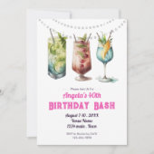 Fruity Cocktail 40th Birthday Summer Kaart (Voorkant)