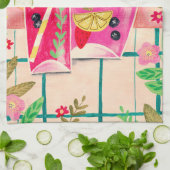 Fruity drank tuin bloemen theedoek (Gevouwen)