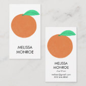 FRUITY FUN: citroenen geïllustreerd Visitekaartje (Voorkant / Achterkant)