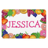 Fruity Fun Grapes Lemon Limoen Watermelon Apple Magneet (Horizontaal)