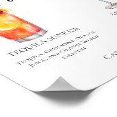 Fruity Garden Wedding Signature Cocktails Menu Poster (Hoek)