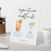 Fruity Garden Wedding Signature Cocktails Menu Reclamebord Met Voetstuk (Insitu)