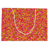 Fruity Glitter Stippen-GIFT BAG L Large Cadeautasje (Achterkant)