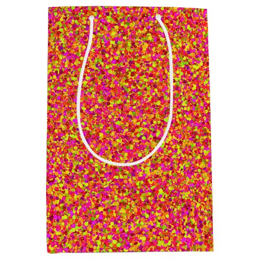 Fruity Glitter Stippen-GIFT BAG M Medium Cadeauzakje (Voorkant)