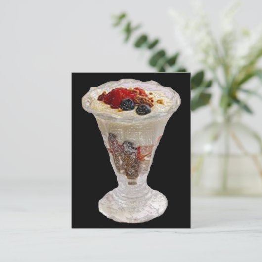 Fruity Italy Sundae Briefkaart (Staand voorkant)