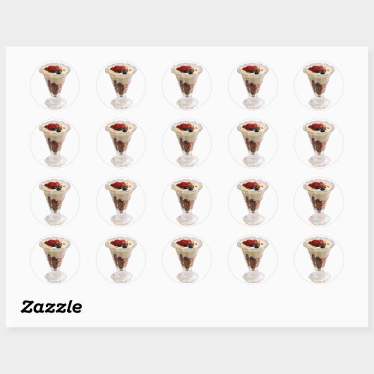 Fruity Italy Sundae Ronde Sticker (Vel)