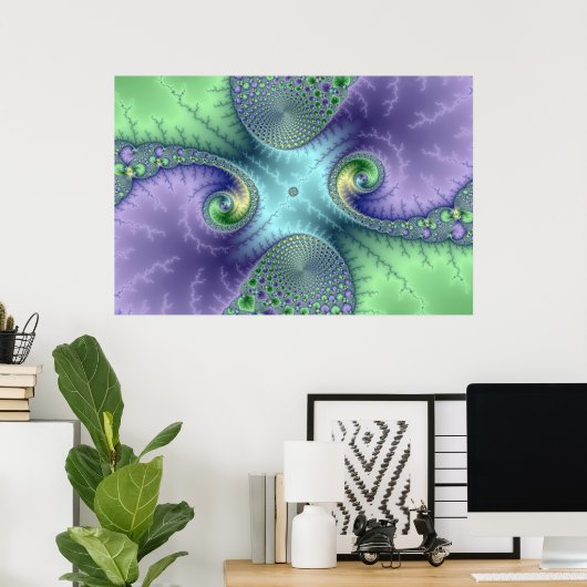 Fruity Loops - Fractal Poster (Thuiskantoor)