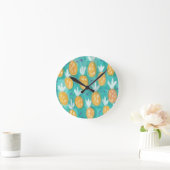 Fruity Pineapple Pattern-klok Ronde Klok (Huis)