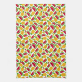 Fruity Pixels 1980s Style Keuken Handdoek (Verticaal)