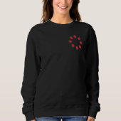 Fruity Raspberries Geometric Circle Motif Trui (Voorkant)