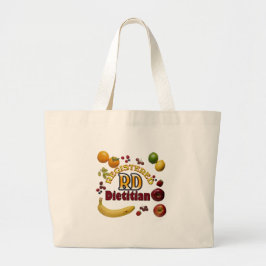 FRUITY RD GEREGISTREERD DIETITISCH GROTE TOTE BAG