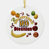 FRUITY RD GEREGISTREERD DIETITISCH KERAMISCH ORNAMENT (Voorkant)