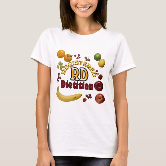FRUITY RD - GEREGISTREERD DIETITISCH T-SHIRT (Voorkant)