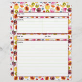 Fruity Receptenblad (Voorkant / Achterkant)