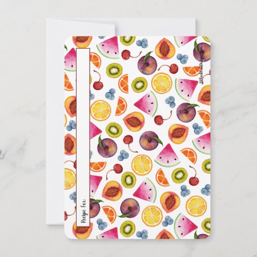 Fruity Recipard-kaarten Kaart (Achterkant)