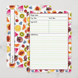 Fruity Recipard-kaarten Kaart