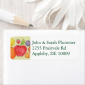 Fruity Return-adreslabel Etiket (Insitu)