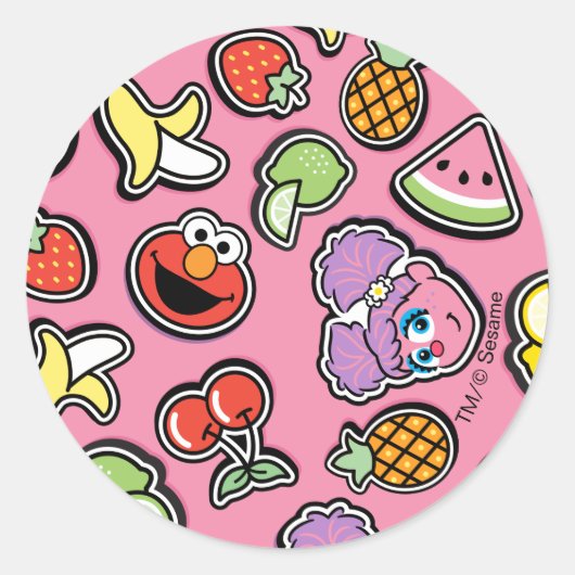 Fruity Sticker Elmo & Abby Cadabby Pattern (Voorkant)