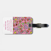 Fruity Sticker Elmo & Abby Cadabby Pattern Bagagelabel (Achterkant horizontaal)