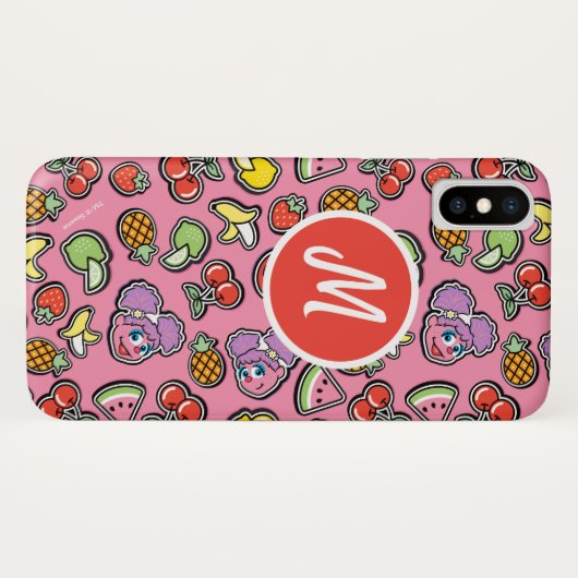 Fruity Sticker Elmo & Abby Cadabby Pattern Case-Mate iPhone Case (Achterkant (horizontaal))