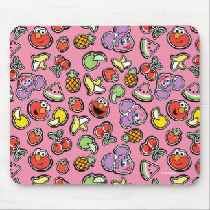 Fruity Sticker Elmo & Abby Cadabby Pattern Muismat