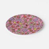 Fruity Sticker Elmo & Abby Cadabby Pattern Papieren Bordje (Gekanteld)