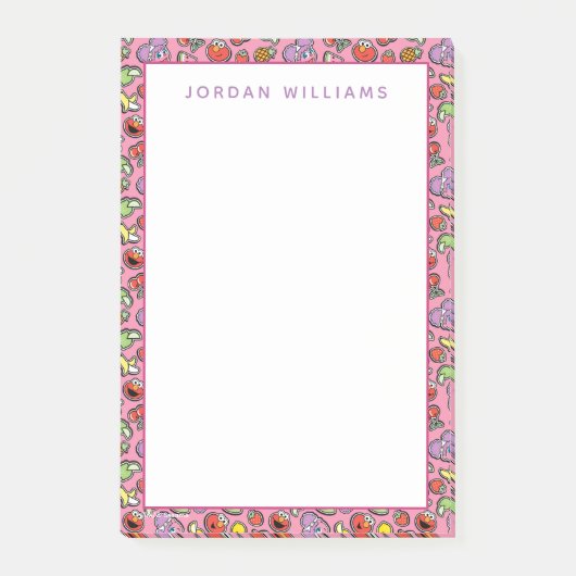 Fruity Sticker Elmo & Abby Cadabby Pattern Post-it® Notes (Voorkant)