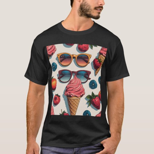 Fruity Summer - Zonnebril Kegels & Bessen T-shirt (Voorkant)
